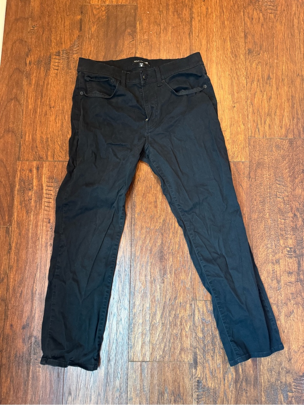Lucky Brand Black Slim Straight 5-Pocket Pants Men’s 32x30 Stretch Twill